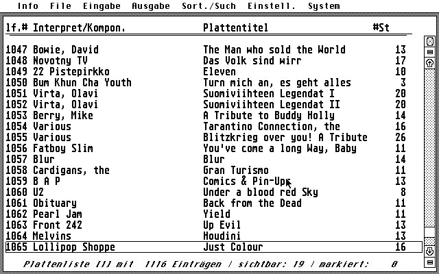 Audiomanager on an AtariST
